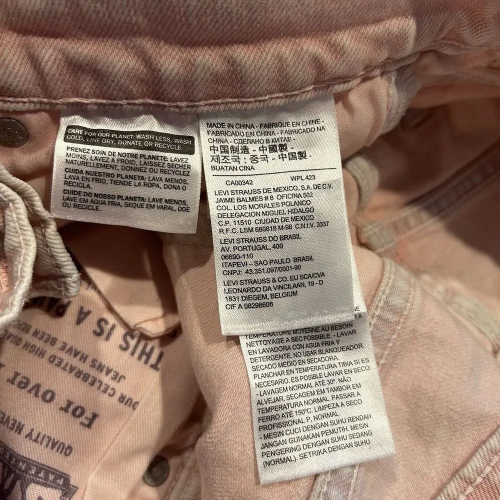 Levi's 511 Slim Stretch Mens‎ 29/30 Pink
